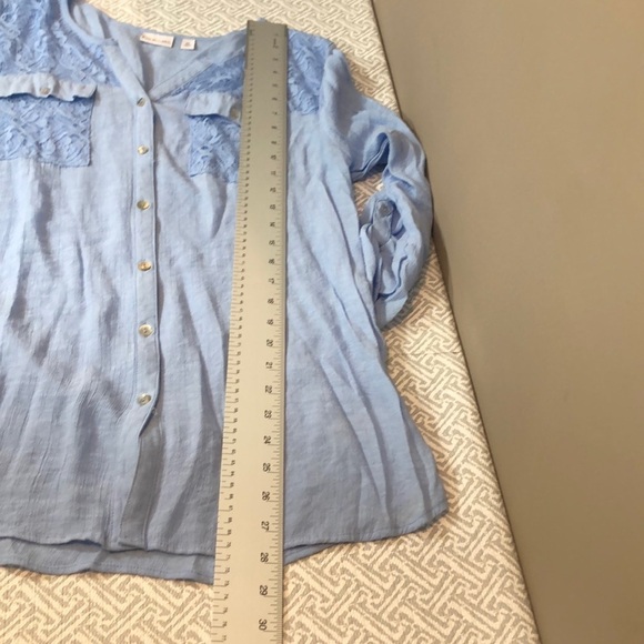 Kim Rodgers Button Up Light Weight Blouse XL - Picture 8 of 9